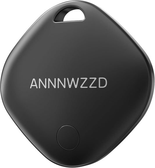 ANNNWZZD AirTags - 1 Pack Black with Apple Find My (iOS Only)