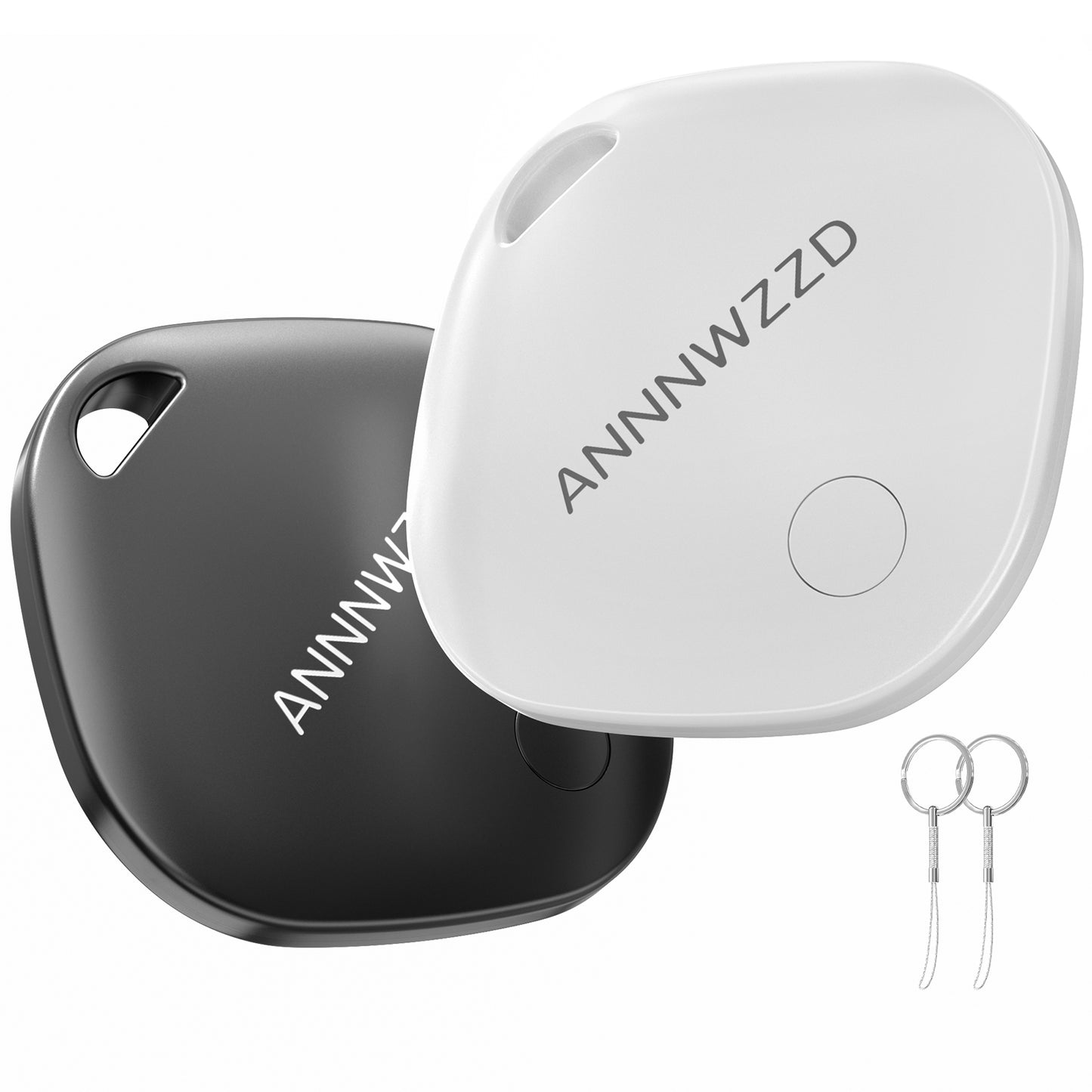 ANNNWZZD AirTags 2 Pack with Apple Find My (iOS Only) Track Your Keys, Luggage, Backpack